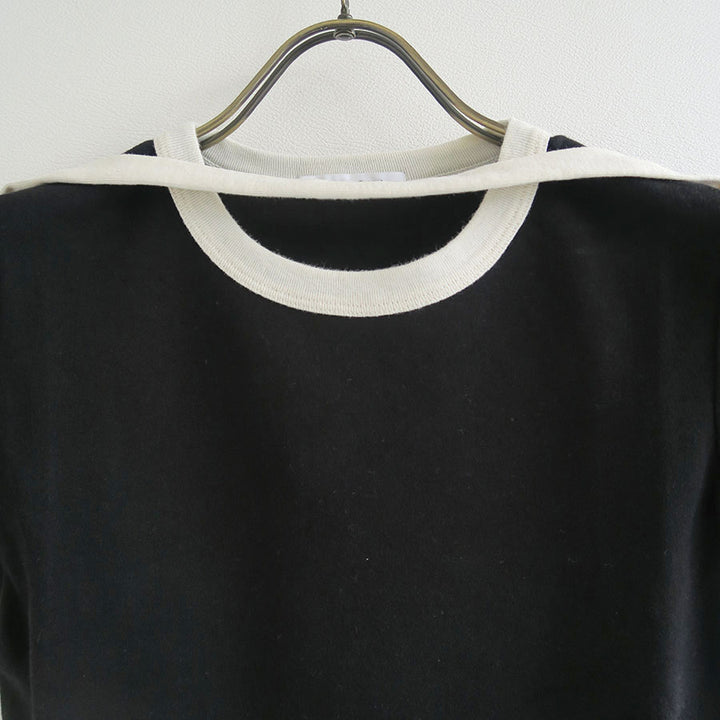 FUMIKA UCHIDA/フミカウチダ】TRIMMED DOUBLE-NECK TEE T-CS001の通販 「ONENESS ONLINE  STORE」