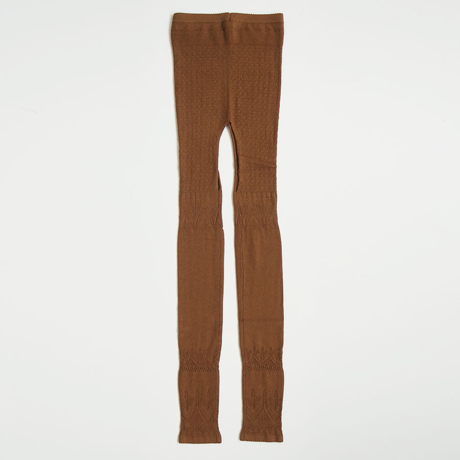 【FUMIKA UCHIDA/フミカウチダ】<br>SILK LACE KNITTING TIGHTS TOP <br>W-KT001