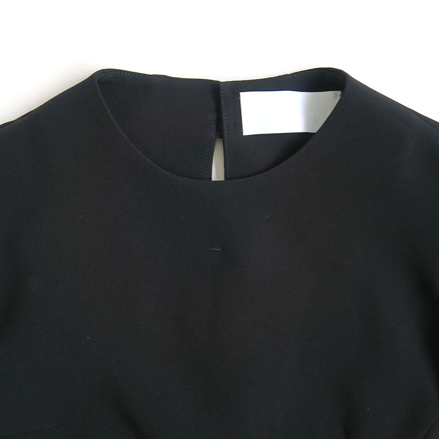 【Mame Kurogouchi/マメ】<br>Floral Lace-Sleeve Classic Top <br>MM25SS-SH103