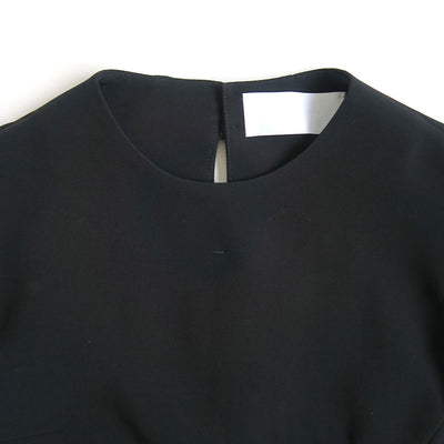 【Mame Kurogouchi/マメ】<br>Floral Lace-Sleeve Classic Top <br>MM25SS-SH103