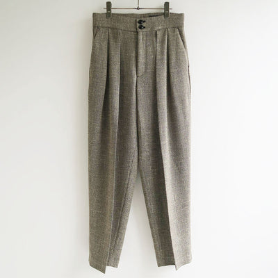 【SINME/シンメ】<br>ツィードワイドタックパンツ <br> S23AW-17