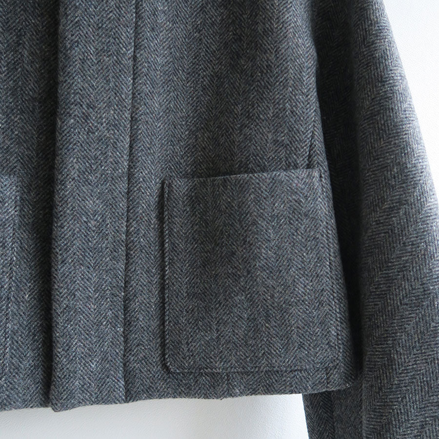 【9/5からポイント10%還元】<br>【AURALEE/オーラリー】<br>SHETLAND WOOL DOUBLE CLOTH BLOUSON <br>A25AB04HD