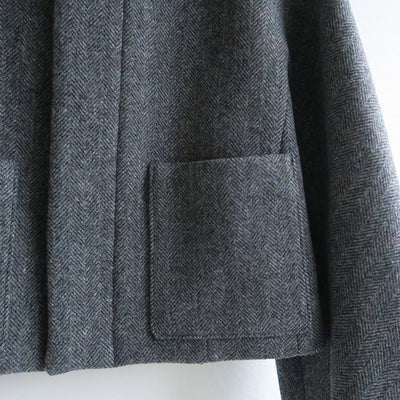 【9/5からポイント10%還元】<br>【AURALEE/オーラリー】<br>SHETLAND WOOL DOUBLE CLOTH BLOUSON <br>A25AB04HD