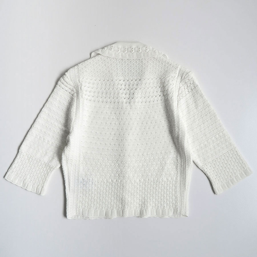 【Mame Kurogouchi/マメ】<br>Lace Knitted Top <br>MM23PF-KN728
