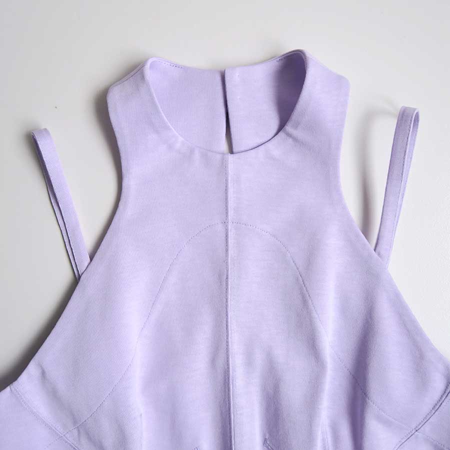 Mame Kurogouchi/マメ】Cotton Jersey Halter Neck Dress MM26SS-JS010