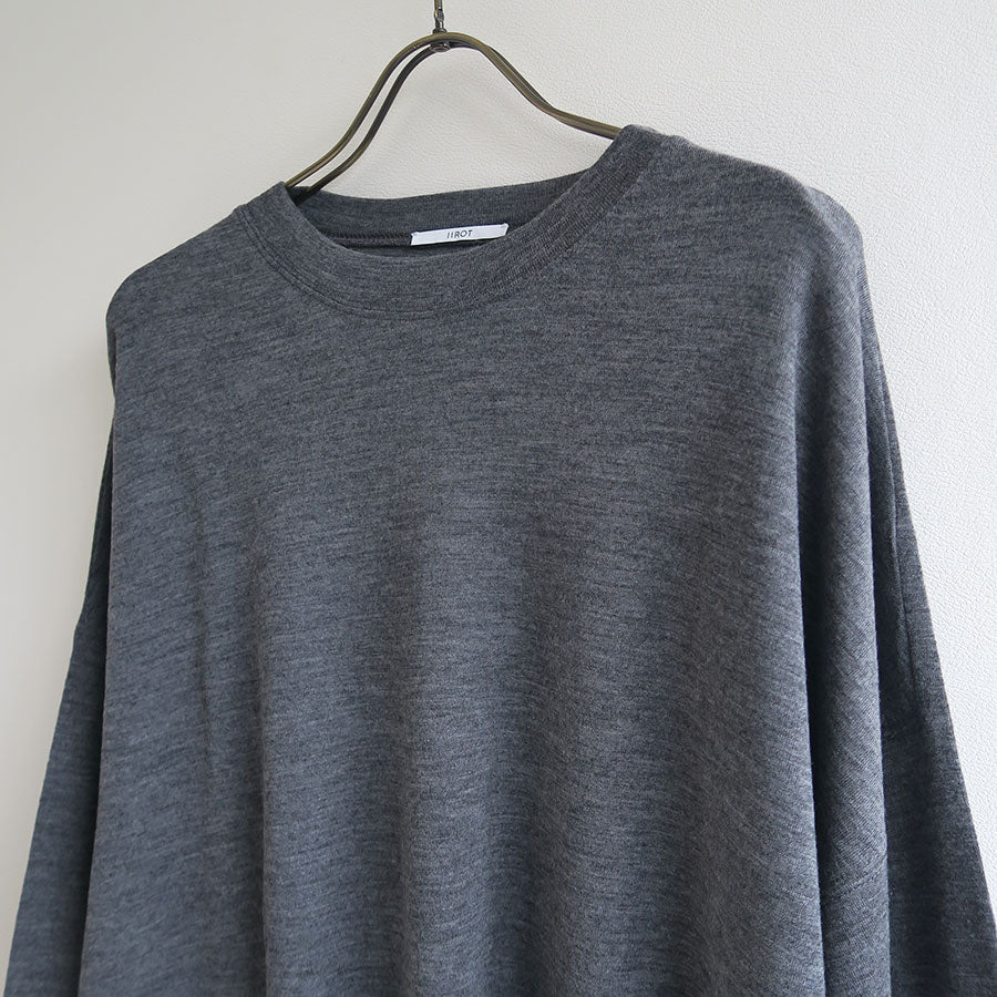 【IIROT/イロット】<br>Wool Long Sleeve Tee <br>032-025-CT009