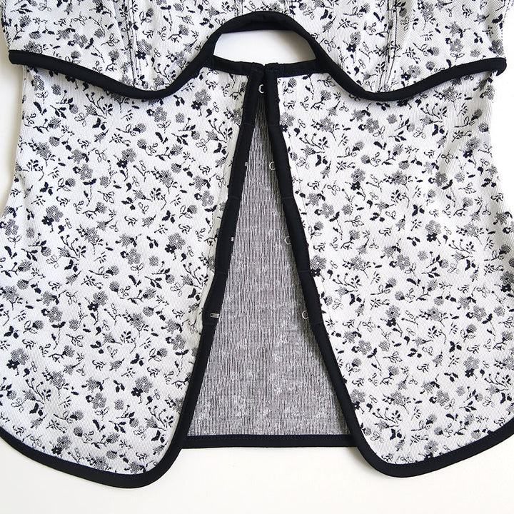 まめまめページ Mame Kurogouchi/マメ】Floral Jacquard Fraise Stitch Camisole