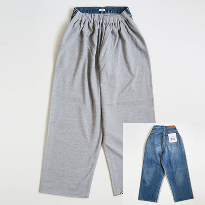 【INSCRIRE/アンスクリア】<br>Hybride Sweat Denim Pants <br>ID-PT50