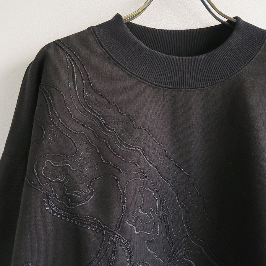 【mukasa/ムカサ】<br>ORB EMBROIDERY SWEAT <br>MU-0424