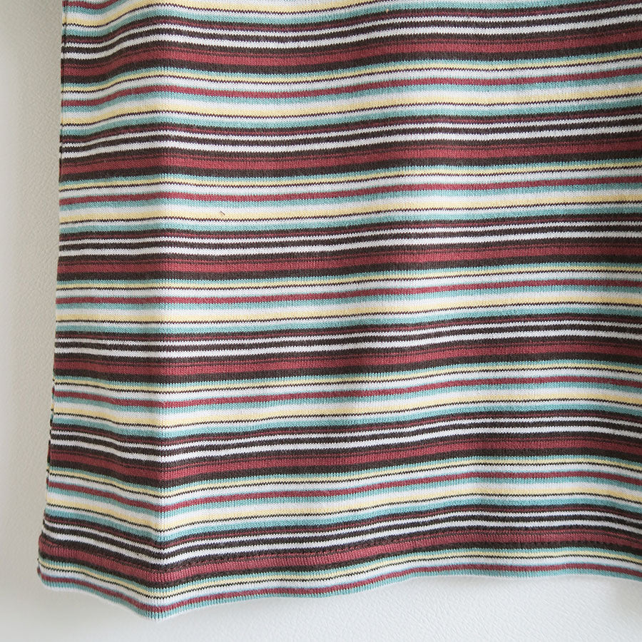 FUMIKA UCHIDA/フミカウチダ】MULTICOLOR STRIPE T-SHIRT V