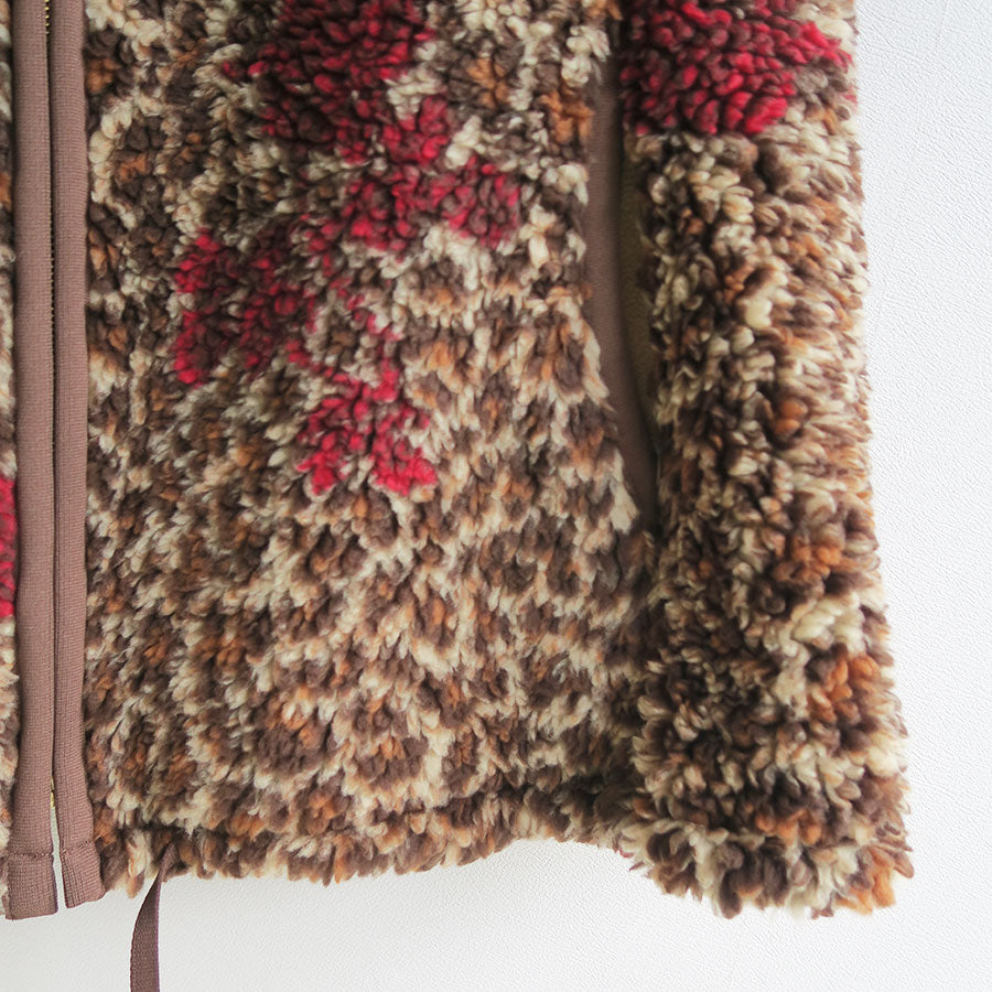 【FUMIE TANAKA/フミエタナカ】 <br>leopard boa food <br>F25A-04