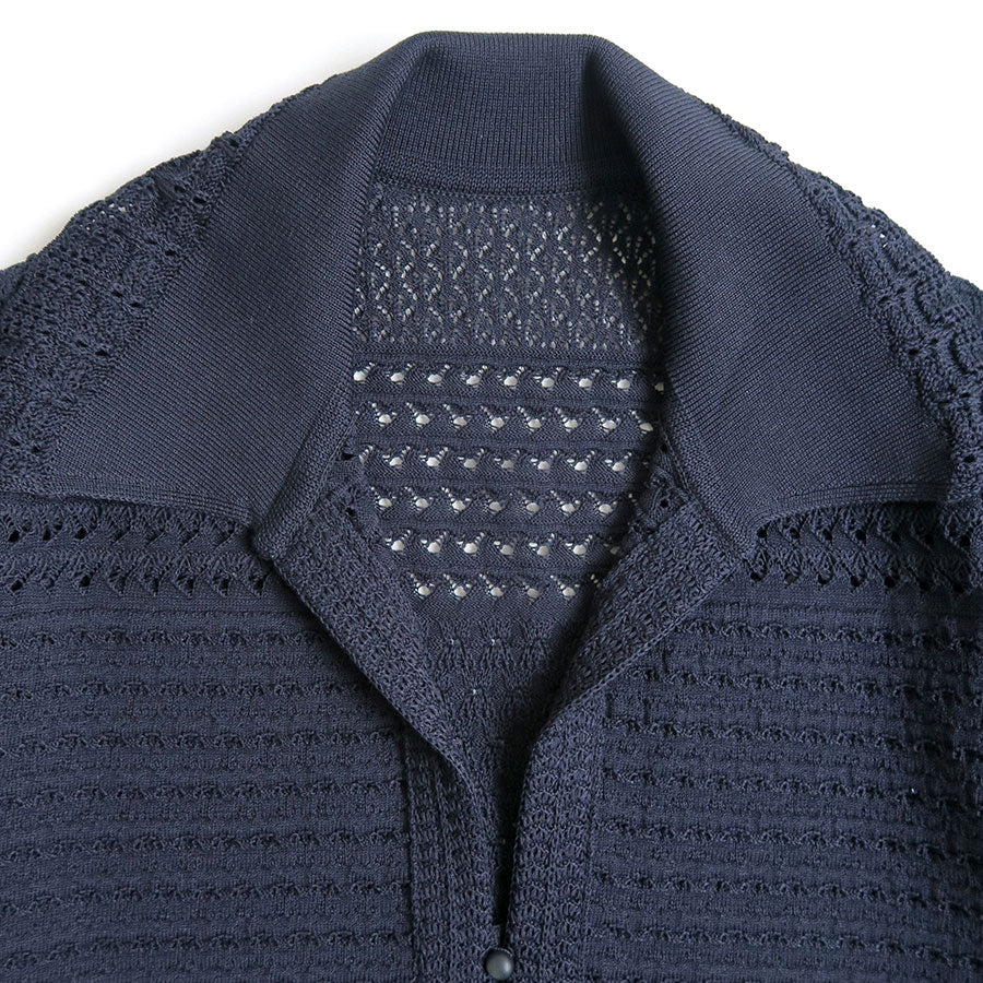 【Mame Kurogouchi/マメ】<br>Lace Knitted Top <br>MM23PF-KN728