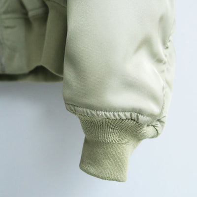 【AURALEE/オーラリー】<br>HIGH DENSITY SILK TWILL FLIGHT BLOUSON <br>A25SB02AS