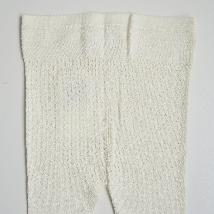 【FUMIKA UCHIDA/フミカウチダ】<br>SILK LACE KNITTING TIGHTS TOP <br>W-KT001
