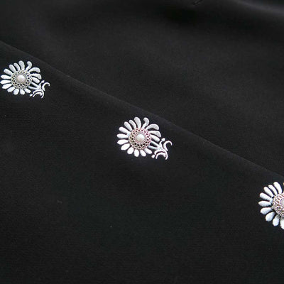 【Mame Kurogouchi/マメ】<br>Acetate Polyester Embroidered Buttonholes Sleeveless Dress <br>MM25FW-DR112