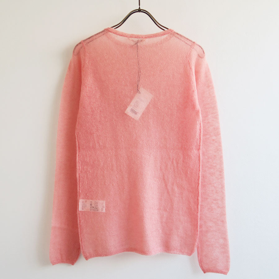 【AURALEE/オーラリー】<br>KID MOHAIR SHEER KNIT BOAT-NECK P/O <br>A25AP02FG