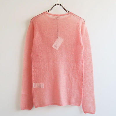 【AURALEE/オーラリー】<br>KID MOHAIR SHEER KNIT BOAT-NECK P/O <br>A25AP02FG