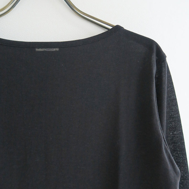 INSCRIRE/アンスクリア】Hemp Jersey Layered L/S Tee I25SS INSCRIRE/アンスクリア】Hemp Jersey Layered L/S Tee I25SS