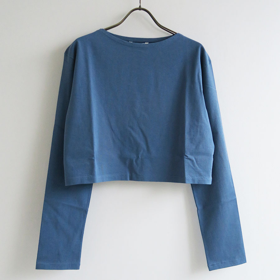 AURALEE/オーラリー】HIGH GAUGE COTTON JERSEY BOAT NECK L/S TEE