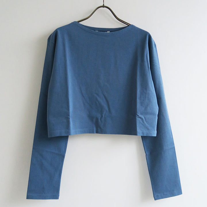AURALEE/オーラリー】HIGH GAUGE COTTON JERSEY BOAT NECK L/S TEE