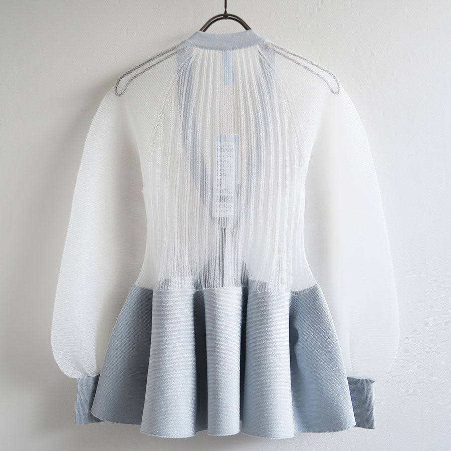 CFCL/シーエフシーエル】POTTERY LUCENT GLITTER PUFF SLEEVE CARDIGAN