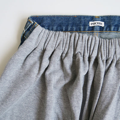 【INSCRIRE/アンスクリア】<br>Hybride Sweat Denim Pants <br>ID-PT50