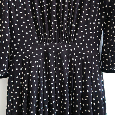 【SINME】<br>ドットロングワンピース <br>K11-1