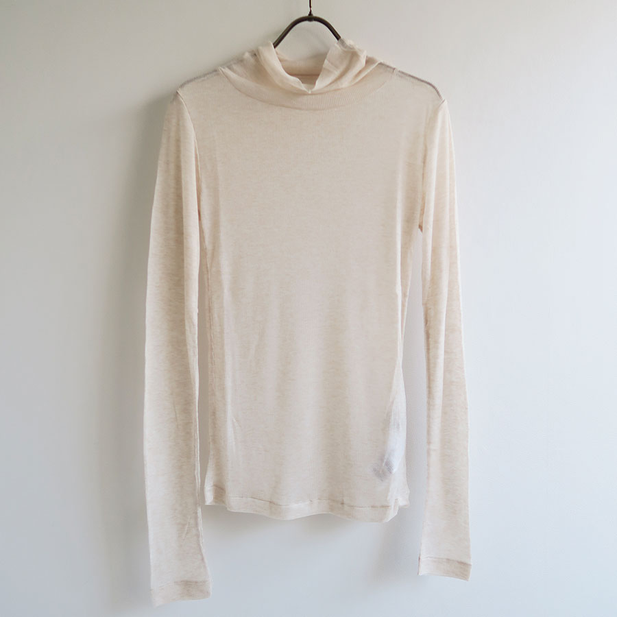 【BATONER/バトナー】<br>MELTY RIB TURTLE NECK <br>BN-24FL-009