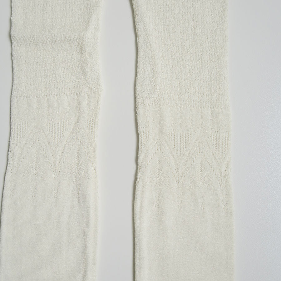 【FUMIKA UCHIDA/フミカウチダ】<br>SILK LACE KNITTING TIGHTS TOP <br>W-KT001