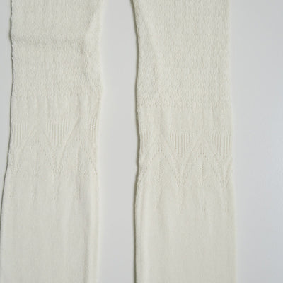 【FUMIKA UCHIDA/フミカウチダ】<br>SILK LACE KNITTING TIGHTS TOP <br>W-KT001