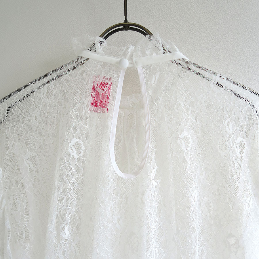 【FETICO/フェティコ】 <br>LACE SHEER TOP <br>FTC244-0110