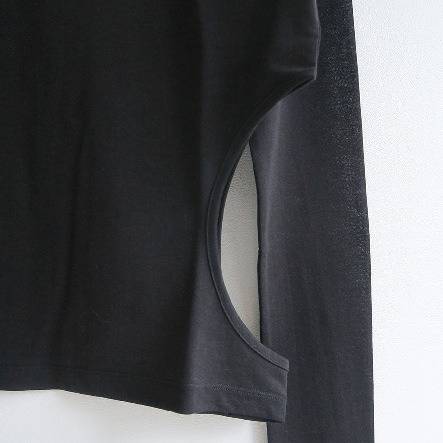 INSCRIRE/アンスクリア】Hemp Jersey Layered L/S Tee I25SS-CUT3の 