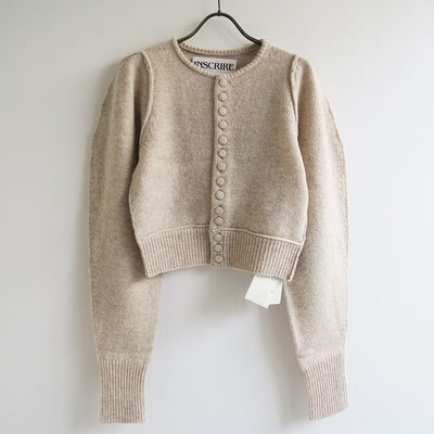 【INSCRIRE/アンスクリア】<br>Shoulder Cardigan <br>I24AW-K15