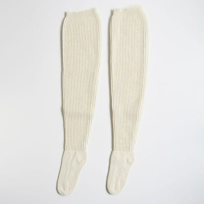 【FUMIKA UCHIDA/フミカウチダ】 <br>SHETLAND RIB STITCH TIGHT-HIGH SOCKS <br>W-GD001