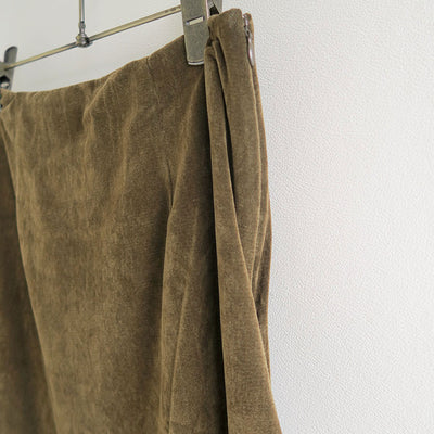【MARGE/マージ】<br>Velours & lace midi skirt <br>1006-0105-255