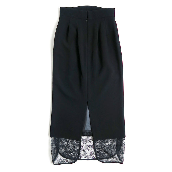 Mame Kurogouchi/マメ】Raschel Lace Layered Skirt MM26SS-SK101の