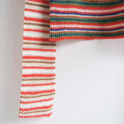 【kotohayokozawa/コトハヨコザワ】<br>MOHAIR BORDER HIGH NECK KNIT <br>KT23A-KN05