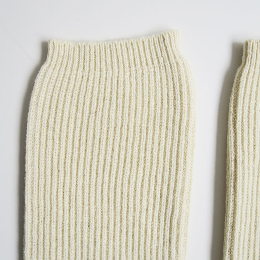 【FUMIKA UCHIDA/フミカウチダ】 <br>SHETLAND RIB STITCH TIGHT-HIGH SOCKS <br>W-GD001
