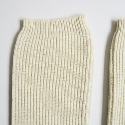 【FUMIKA UCHIDA/フミカウチダ】 <br>SHETLAND RIB STITCH TIGHT-HIGH SOCKS <br>W-GD001