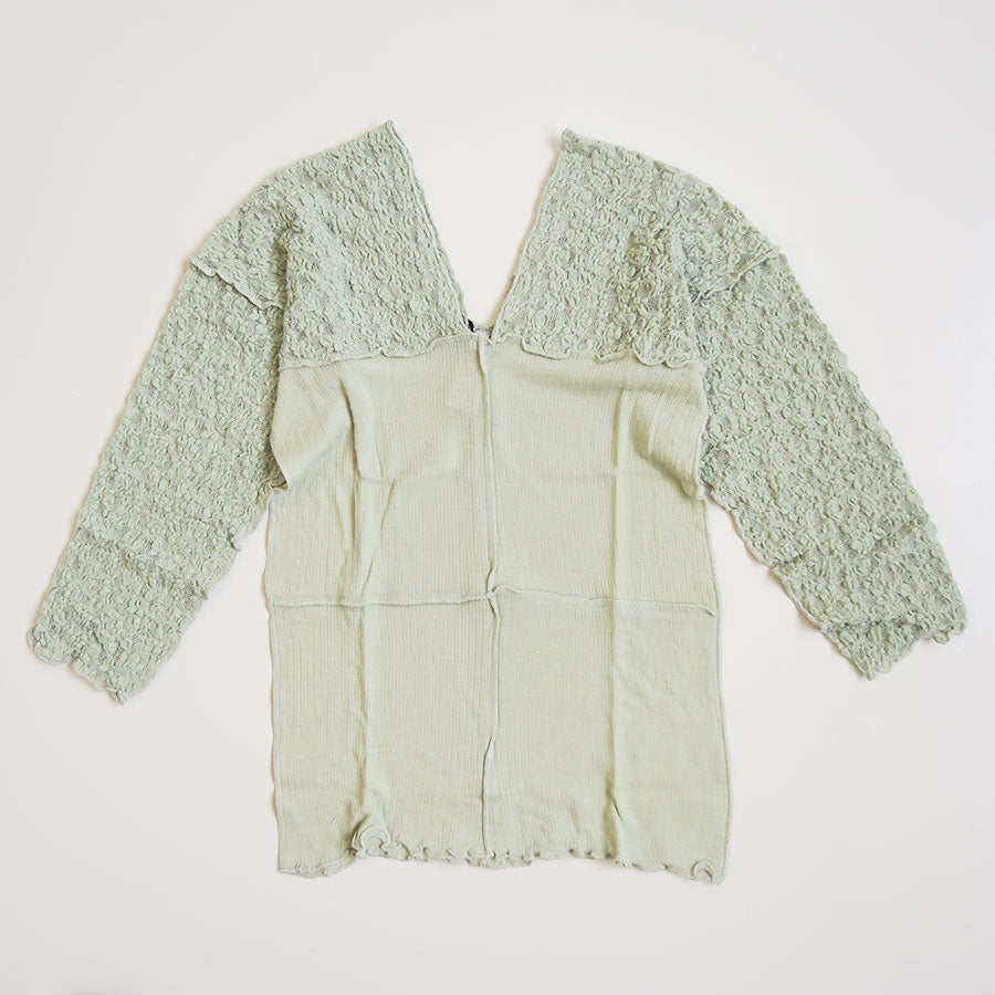 【Baserange/ベースレンジ】<br>NEHRU LONG SLEEVE TEE <br>TTNLS-LA-WI25