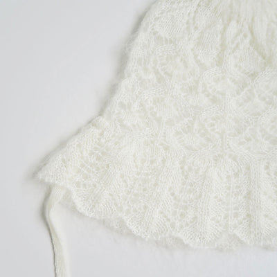 【FUMIE TANAKA/フミエタナカ】 <br>knit lace hat <br>F24A-57