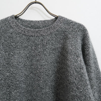 【BATONER/バトナー】<br>CASHMERE FOX TENJIKU RAGRAN CREW NECK <br>BN-25FM-056