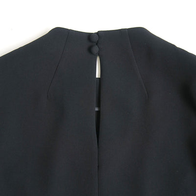 【Mame Kurogouchi/マメ】<br>Floral Lace-Sleeve Classic Top <br>MM25SS-SH103