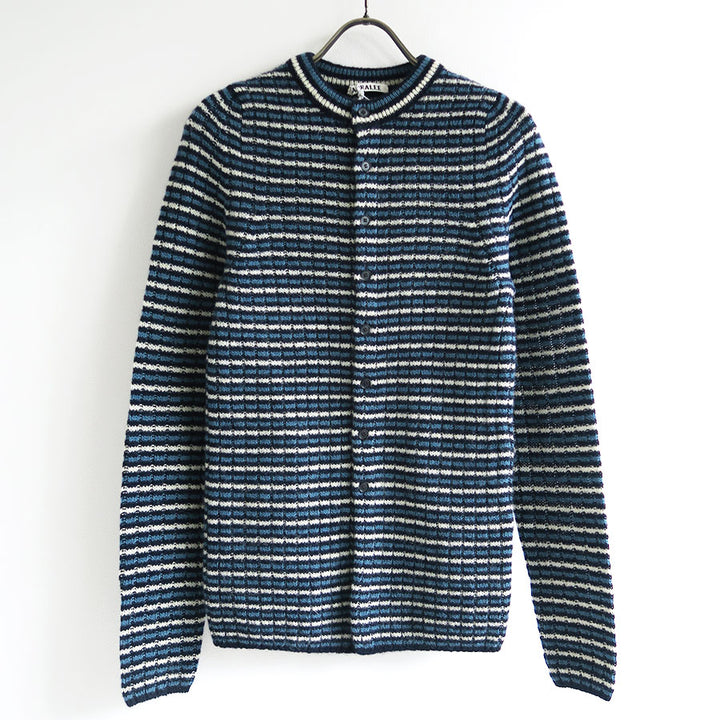 AURALEE/オーラリー】SHETLAND WOOL CASHMERE RIB KNIT CREW-NECK