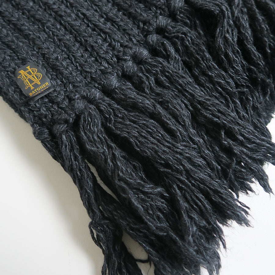 【BATONER/バトナー】<br>FRINGE MUFFLER LONG <br>BN-24FI-010