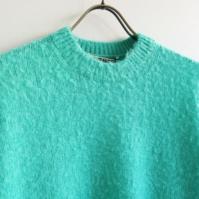 【AURALEE/オーラリー】<br>BRUSHED WOOL CASHMERE SILK KNIT P/O <br>A24AP03WK