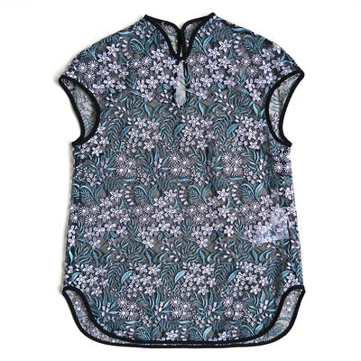 【Mame Kurogouchi/マメ】<br>Floral Lace French Sleeve Top <br>MM25SS-SH104