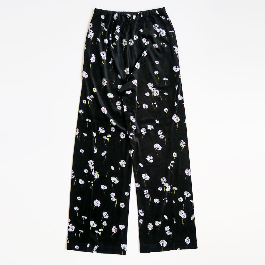 メル25346出品 Mame Kurogouchi/マメ】Velour Jersey Floral Trousers MM26FW-JS013の