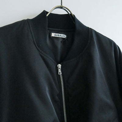 【AURALEE/オーラリー】<br>HIGH DENSITY SILK TWILL FLIGHT BLOUSON <br>A25SB02AS