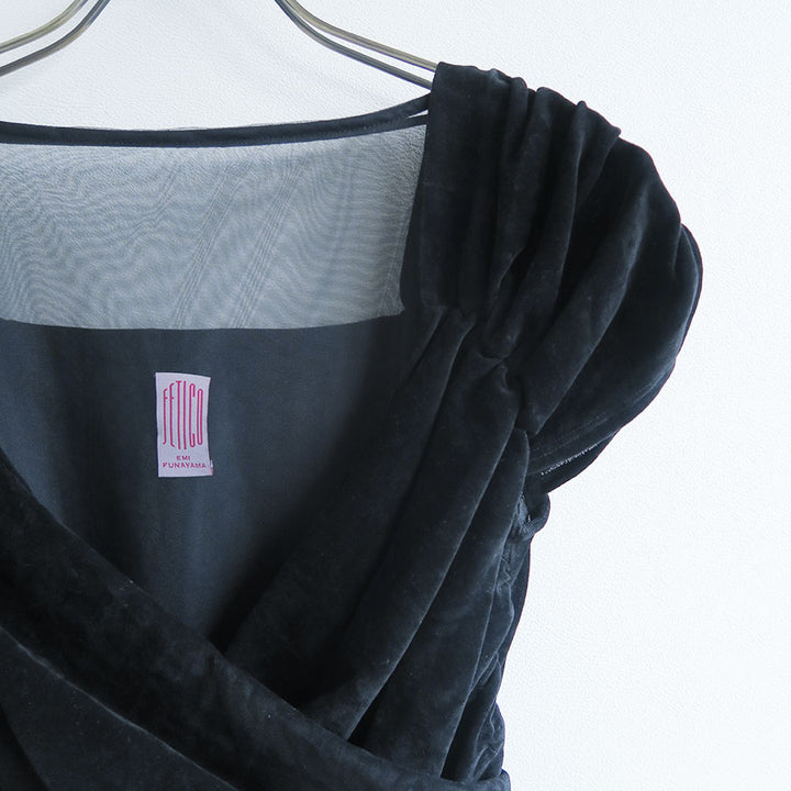 FETICO/フェティコ】VELVET TULLE GATHERED TOP FTC262-0410の通販
